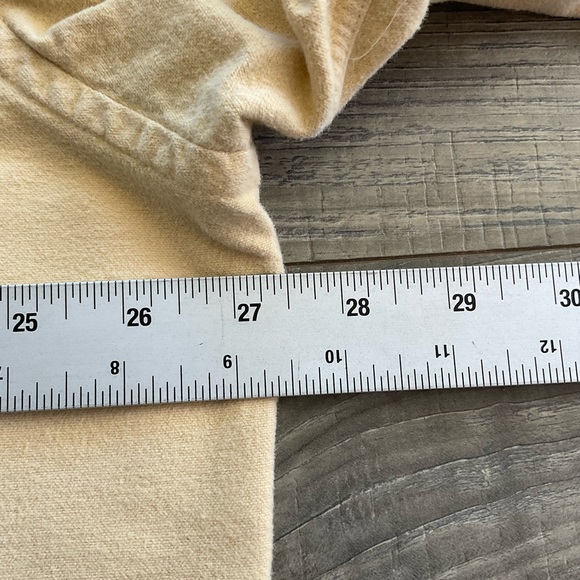 Lands’ End Heavyweight Chamois Shirt Men's XL 17-17.5 Yellow 100% Cotton - Picture 6 of 10